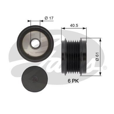 OAP7103 GATES Обгонная муфта генератора OAP7103 GATES