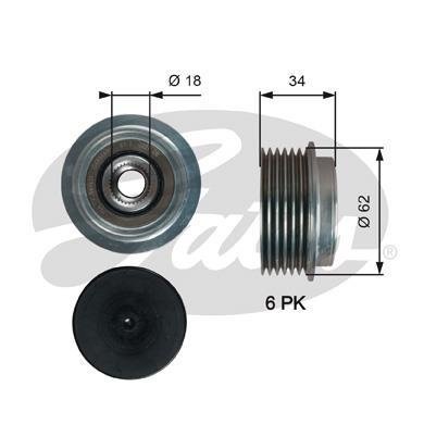 OAP7203 GATES Обгонная муфта генератора OAP7203 GATES