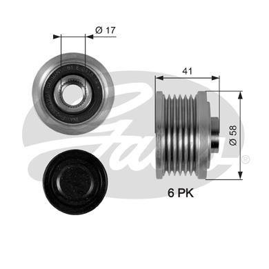 OAP7052 GATES Обгонная муфта генератора OAP7052 GATES