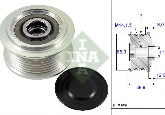 535022910 INA (Germany) Обгонная муфта генератора 535022910 INA