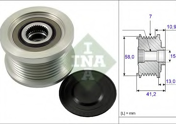 535017310 INA (Germany) Обгонная муфта генератора 535017310 INA