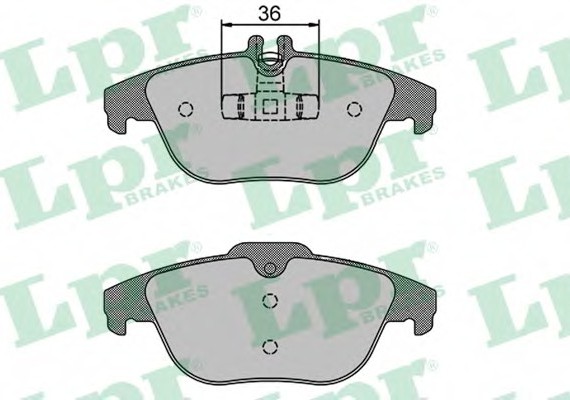 05P1274 LPR Тормозные колодки дисковые 05P1274 LPR