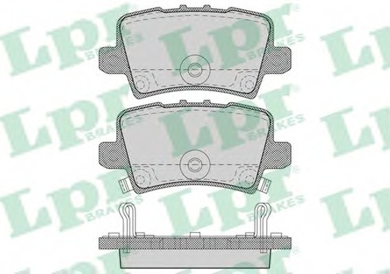 05P1273 LPR Тормозные колодки дисковые 05P1273 LPR