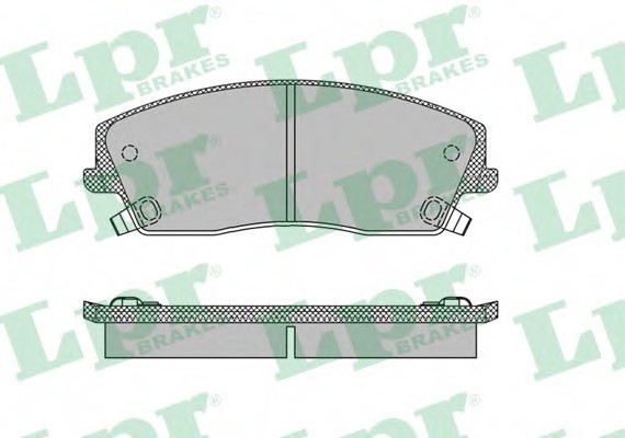 05P1399 LPR Комплект гальмівних колодок з 4 шт. дисків