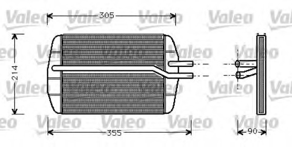 812272 Valeo PHC Радіатор отопителя салона 812272 VALEO