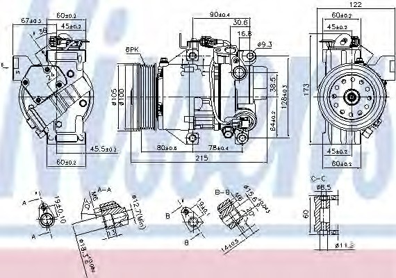 89443 NISSENS (Дания) Компресор кондиціонера First Fit