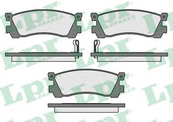 05P038 LPR Тормозные колодки дисковые 05P038 LPR
