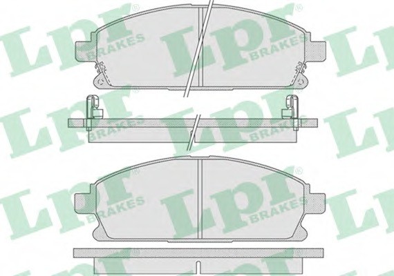 Фото колодки гальмівні дискові передні Nissan Pathfinder II, X-Trail I (05P846) LPR 05P846 LPR 05P846 LPR Колодки гальмівні дискові передні Nissan Pathfinder II, X-Trail I (05P846) LPR