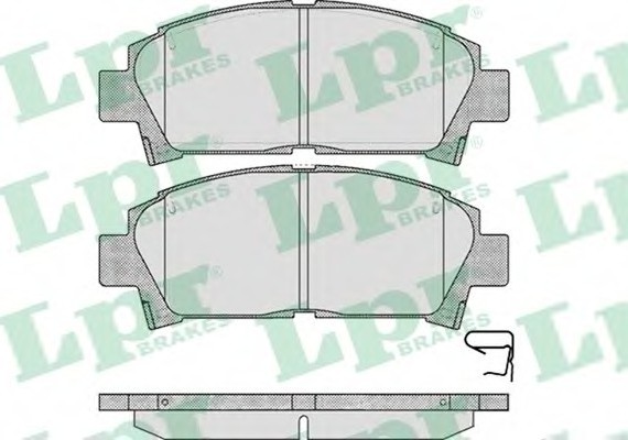 05P573 LPR Тормозные колодки дисковые 05P573 LPR