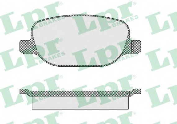 05P855 LPR Комплект гальмівних колодок  - дискові
