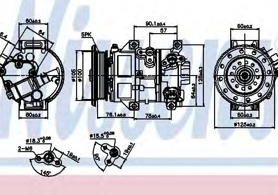 89309 NISSENS (Дания) Компресор кондиціонера First Fit