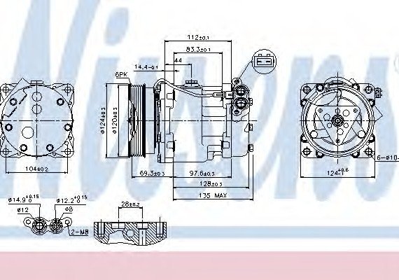 89203 NISSENS (Дания) Компрессор кондиционера 89203 NISSENS