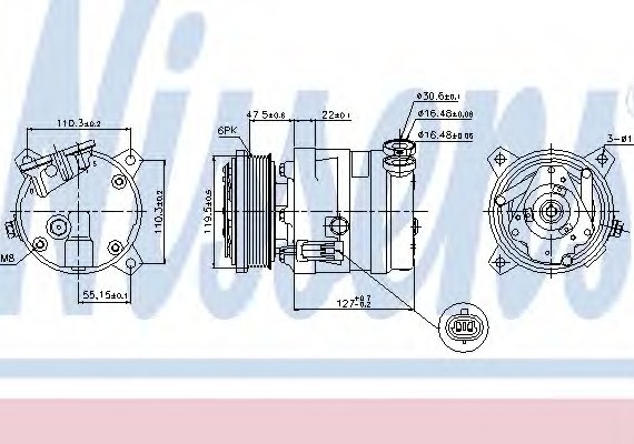 89257 NISSENS (Дания) Компресор кондиціонера First Fit