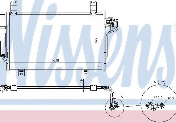 940327 NISSENS (Дания) Радіатор кондиціонера 940327 NISSENS