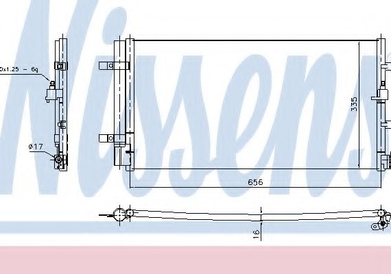 940430 NISSENS (Дания) Радиатор кондиционера 940430 NISSENS