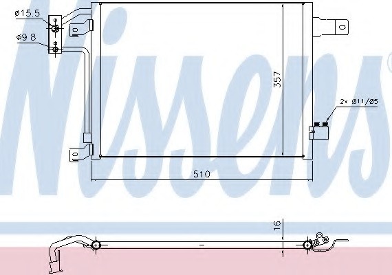 Фото радіатор кондиционера 940442 NISSENS 940442 NISSENS (Дания) 940442 NISSENS (Дания) Радіатор кондиционера 940442 NISSENS