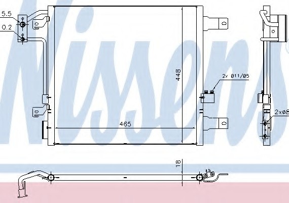 Фото радіатор кондиционера 940441 NISSENS 940441 NISSENS (Дания) 940441 NISSENS (Дания) Радіатор кондиционера 940441 NISSENS