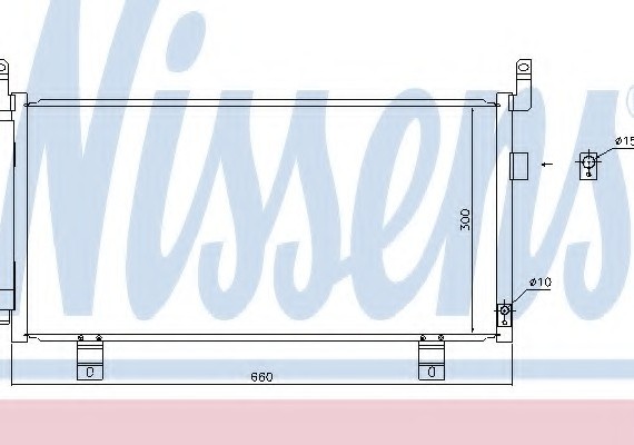 940437 NISSENS (Дания) Радиатор кондиционера 940437 NISSENS