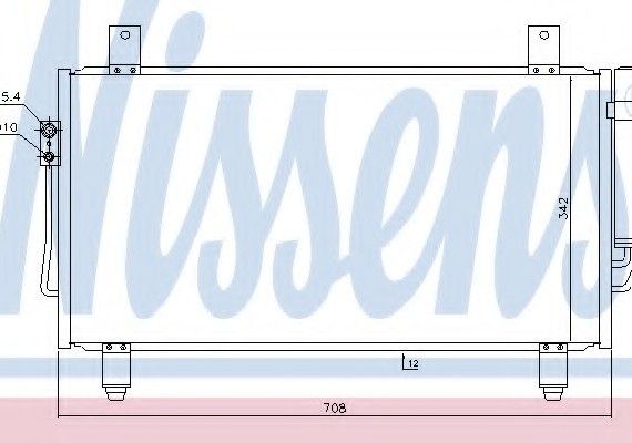 940435 NISSENS (Дания) Радіатор кондиціонера 940435 NISSENS