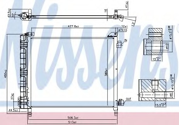 Фото радиатор кондиционера 940372 NISSENS 940372 NISSENS (Дания) 940372 NISSENS (Дания) Радиатор кондиционера 940372 NISSENS