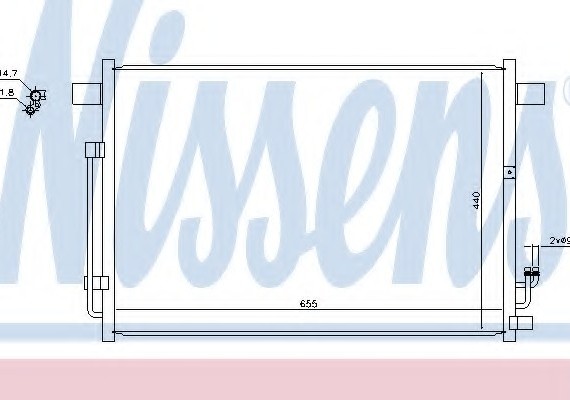 940403 NISSENS (Дания) Радиатор кондиционера 940403 NISSENS