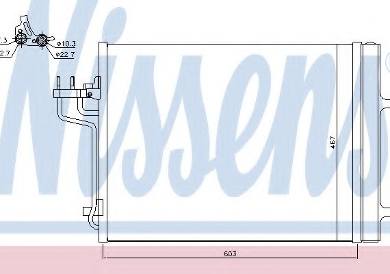 940398 NISSENS (Дания) Радиатор кондиционера 940398 NISSENS