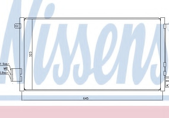 Фото радиатор кондиционера 940395 NISSENS 940395 NISSENS (Дания) 940395 NISSENS (Дания) Радиатор кондиционера 940395 NISSENS