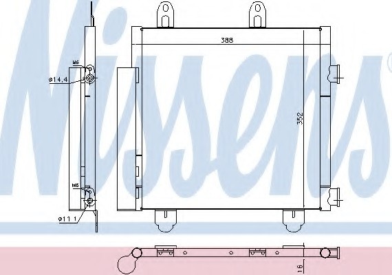 Фото радиатор кондиционера 940522 NISSENS 940522 NISSENS (Дания) 940522 NISSENS (Дания) Радиатор кондиционера 940522 NISSENS