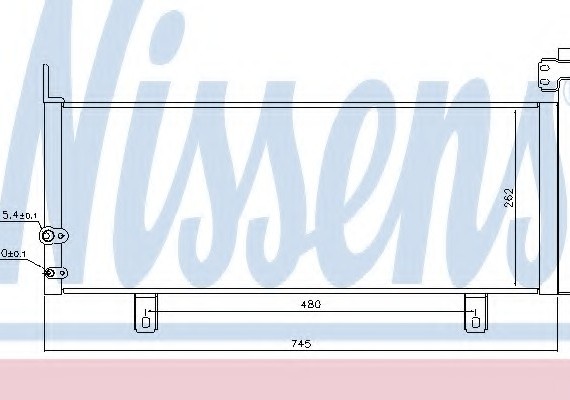 940499 NISSENS (Дания) Радіатор кондиціонера