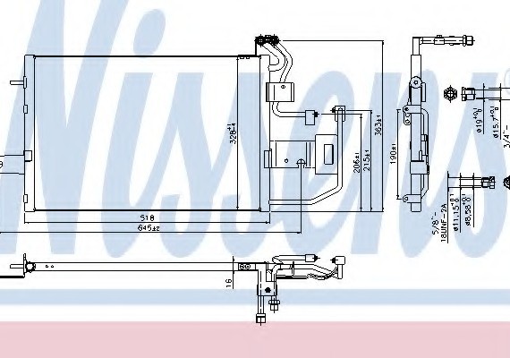 Фото радиатор кондиционера 940317 NISSENS 940317 NISSENS (Дания) 940317 NISSENS (Дания) Радиатор кондиционера 940317 NISSENS