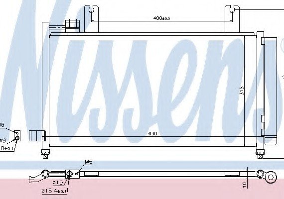 940328 NISSENS (Дания) Радиатор кондиционера 940328 NISSENS