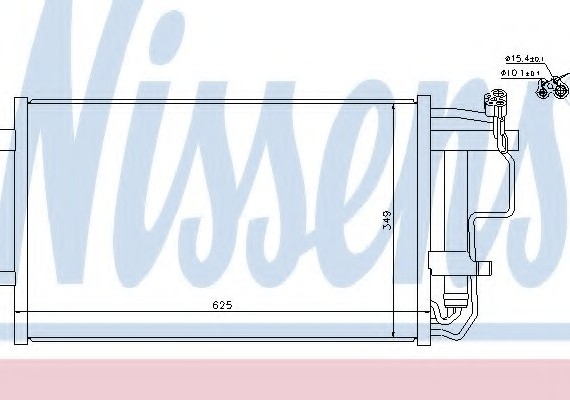 940149 NISSENS (Дания) Радиатор кондиционера 940149 NISSENS