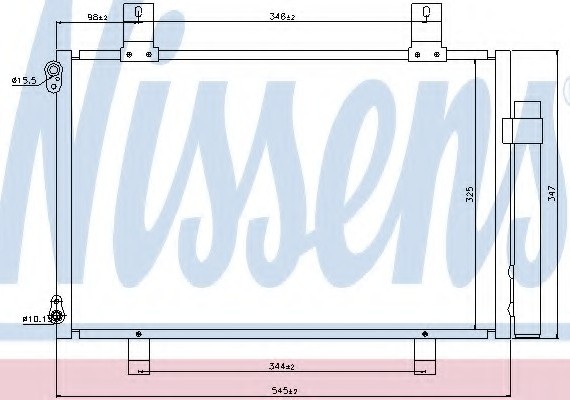 940057 NISSENS (Дания) Радиатор кондиционера 940057 NISSENS