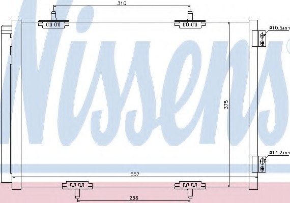 940055 NISSENS (Дания) Радиатор кондиционера 940055 NISSENS