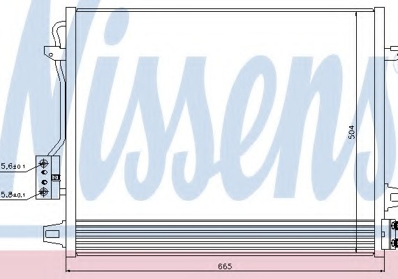 940098 NISSENS (Дания) Радиатор кондиционера 940098 NISSENS