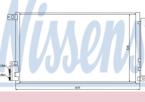 Фото радіатор кондиционера 940095 NISSENS 940095 NISSENS (Дания) 940095 NISSENS (Дания) Радіатор кондиционера 940095 NISSENS