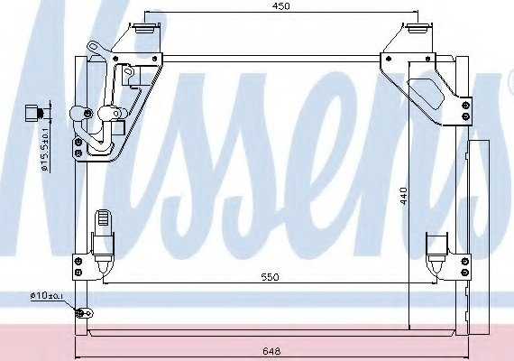 940082 NISSENS (Дания) Радиатор кондиционера 940082 NISSENS