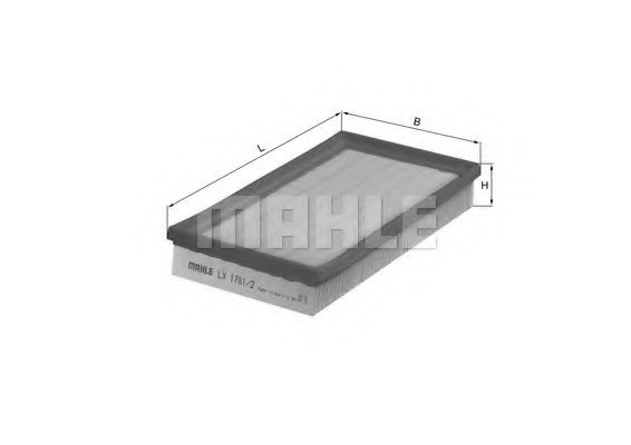 Фото фільтр повітряний LX 1781/2 MAHLE LX 1781/2 MAHLE Фільтр повітряний