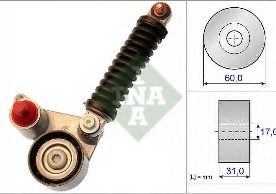 533010710 INA (Germany) Амортизатор натяжителя 533010710 INA