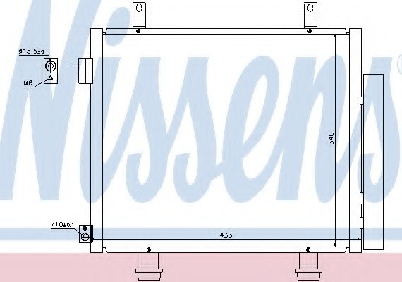 940193 NISSENS (Дания) Радиатор кондиционера 940193 NISSENS