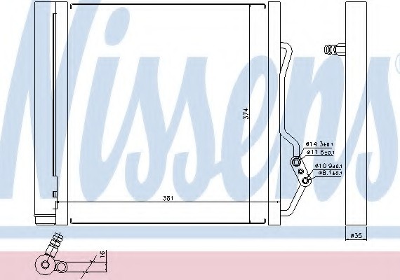 Фото радиатор кондиционера 940192 NISSENS 940192 NISSENS (Дания) 940192 NISSENS (Дания) Радиатор кондиционера 940192 NISSENS