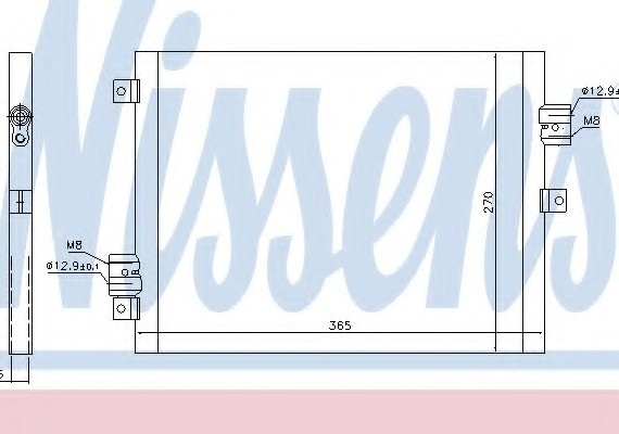 940190 NISSENS (Дания) Радиатор кондиционера 940190 NISSENS