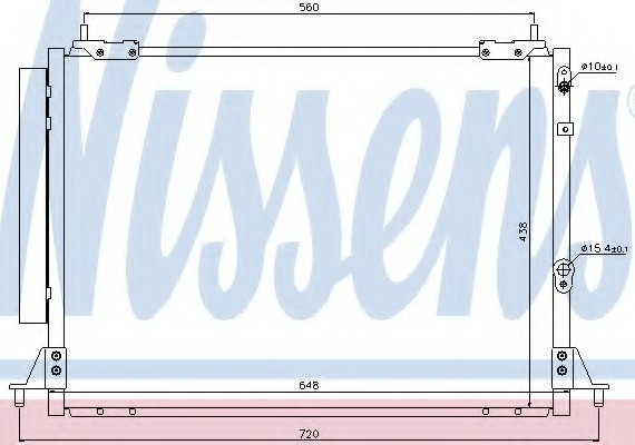 940188 NISSENS (Дания) Радиатор кондиционера 940188 NISSENS