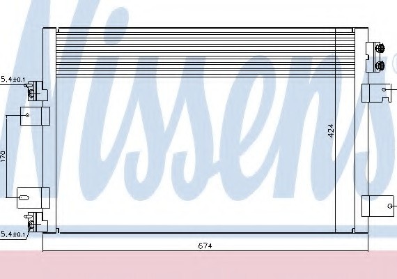 940151 NISSENS (Дания) Радиатор кондиционера 940151 NISSENS