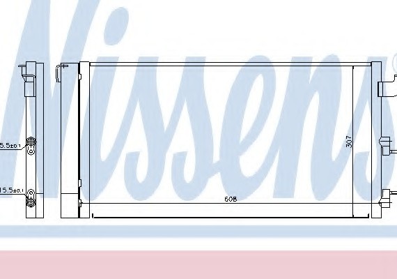 940173 NISSENS (Дания) Радиатор кондиционера 940173 NISSENS