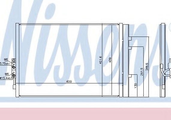 940227 NISSENS (Дания) Радиатор кондиционера 940227 NISSENS