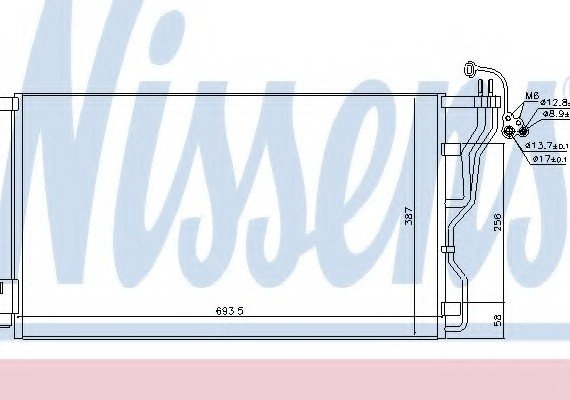 Фото радиатор кондиционера 940244 NISSENS 940244 NISSENS (Дания) 940244 NISSENS (Дания) Радиатор кондиционера 940244 NISSENS