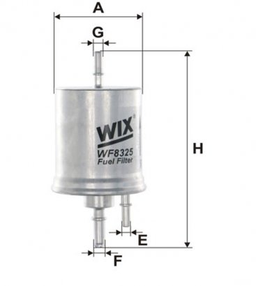 WF8325 WIX-FILTRON Фільтр паливний WF8325 WIX FILTERS