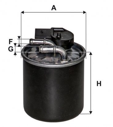 WF8500 WIX-FILTRON Фильтр топливный WF8500 WIX FILTERS