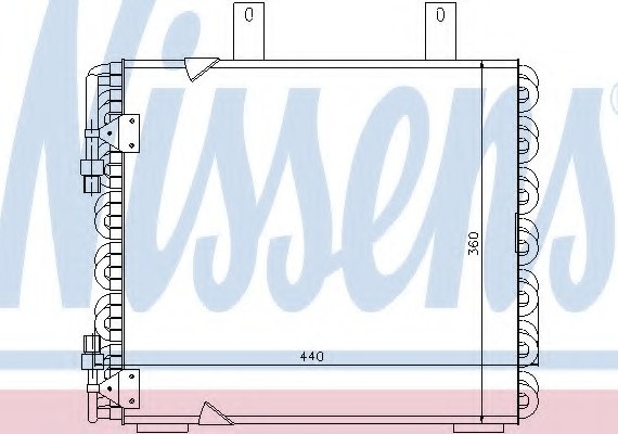 94172 NISSENS (Дания) Радиатор кондиционера 94172 NISSENS